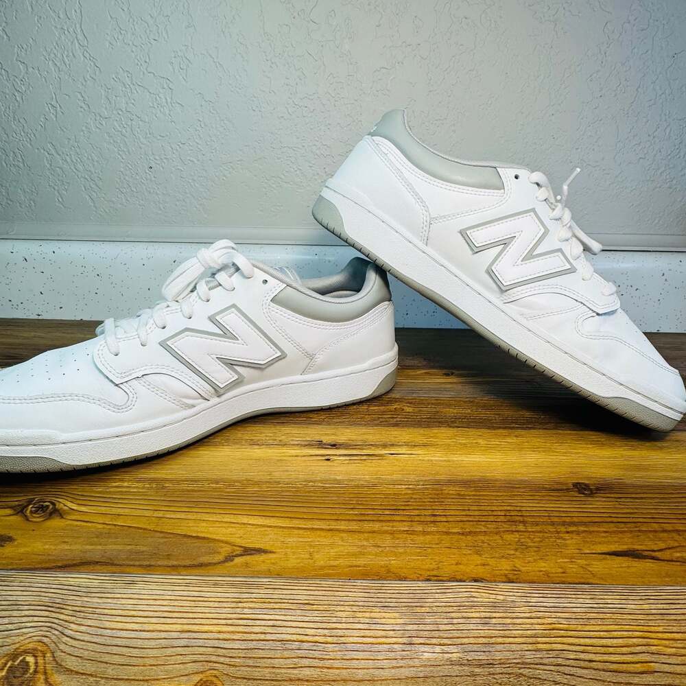 New Balance 480 White Grey Matter Sneakers BB480LGM Men's Size 12 - Picture 7 of 9